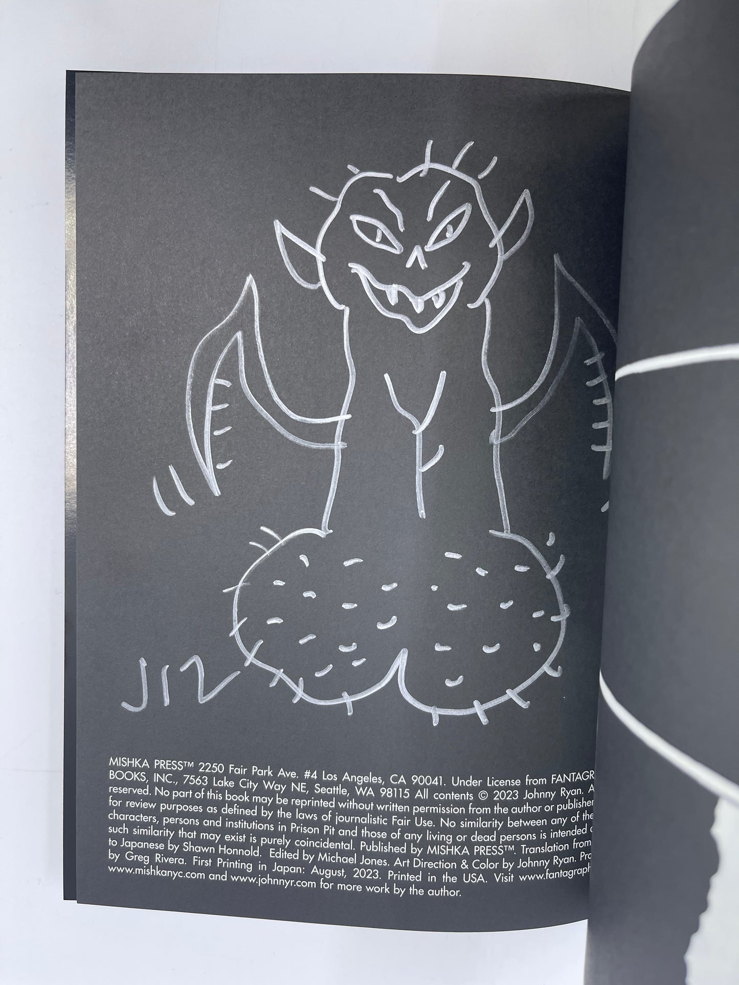 Prison Pit Book 2 Japanese Edition Signed by Johnny Ryan - Mishka NYC