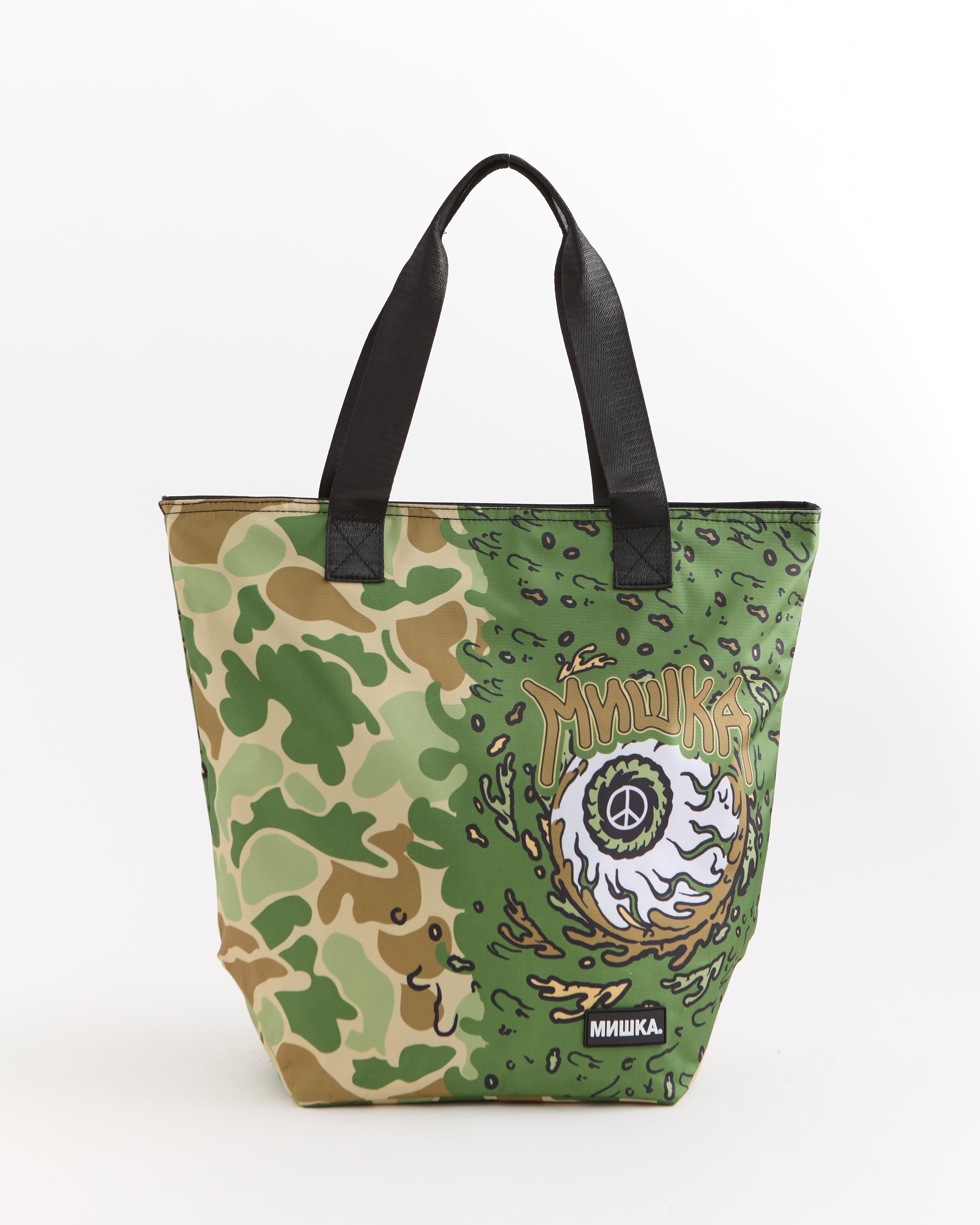 Mishka Eyeball Tote Bag - Olive Green