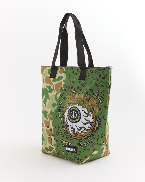 Mishka Eyeball Tote Bag - Olive Green
