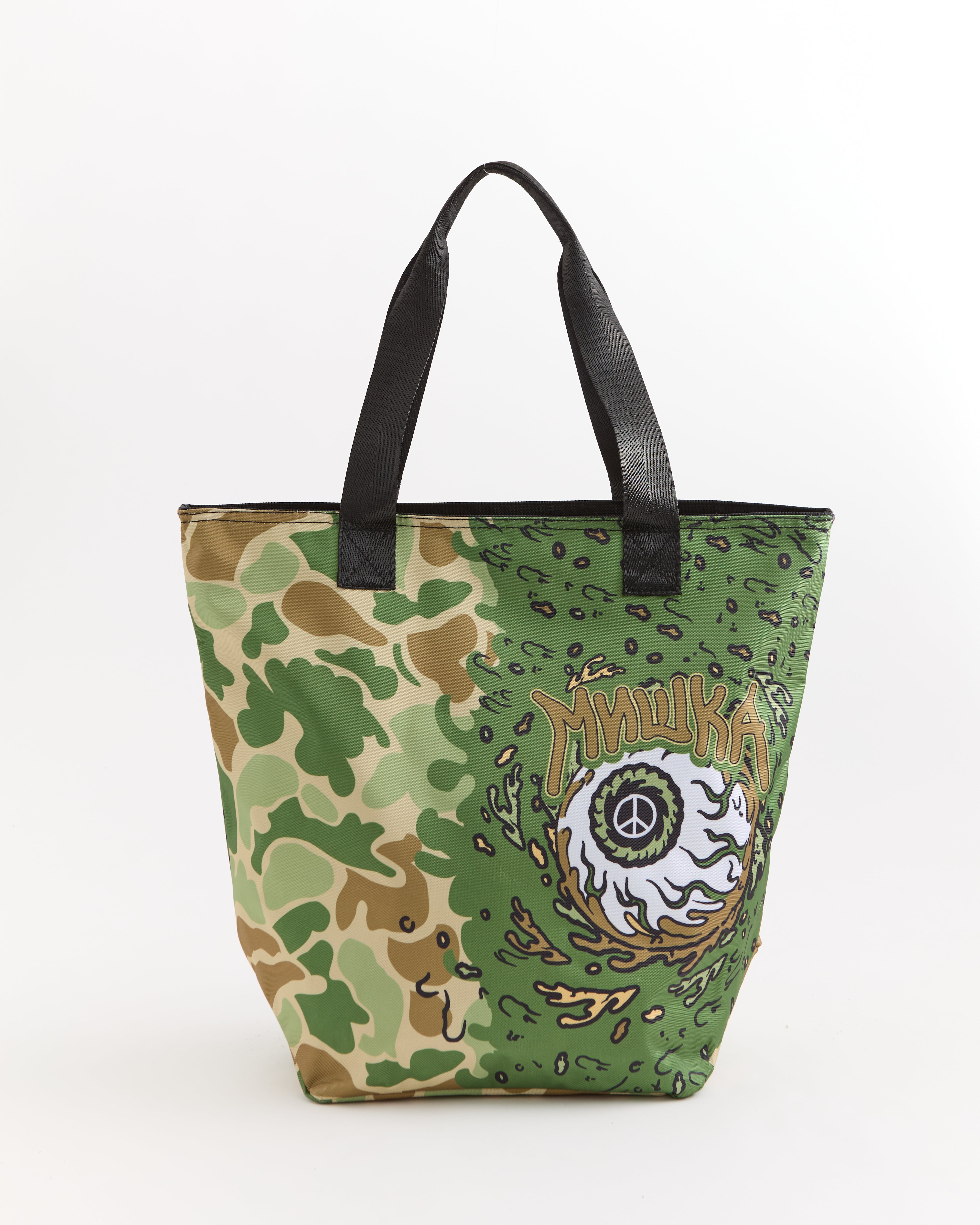 Mishka Eyeball Tote Bag - Olive Green