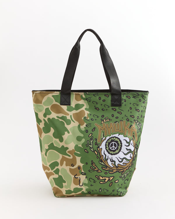 Mishka Eyeball Tote Bag - Olive Green