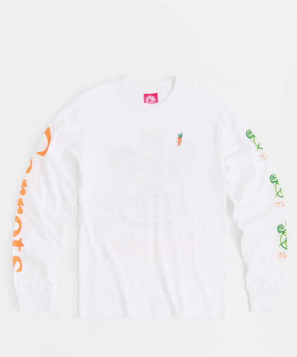 Carrots Long Sleeve Tee - White