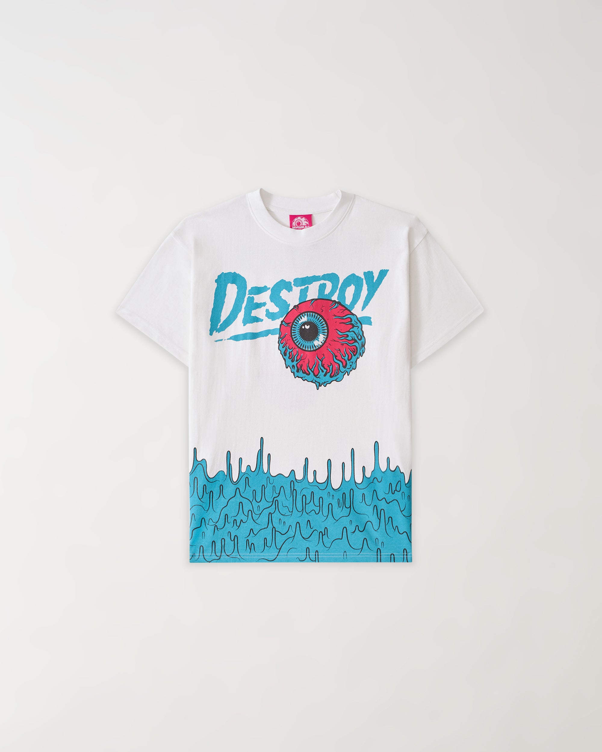 Mishka Destroy Graphic Print Tee - White