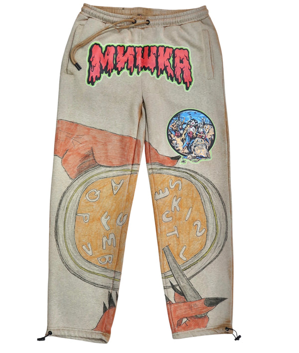 Mishka NYC 1/1 Hand-Drawn Custom Sweatpants by about3megawatts – 2