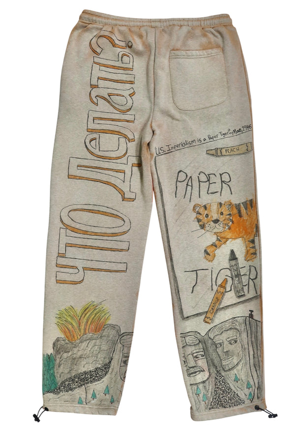 Mishka NYC 1/1 Hand-Drawn Custom Sweatpants by about3megawatts – 2