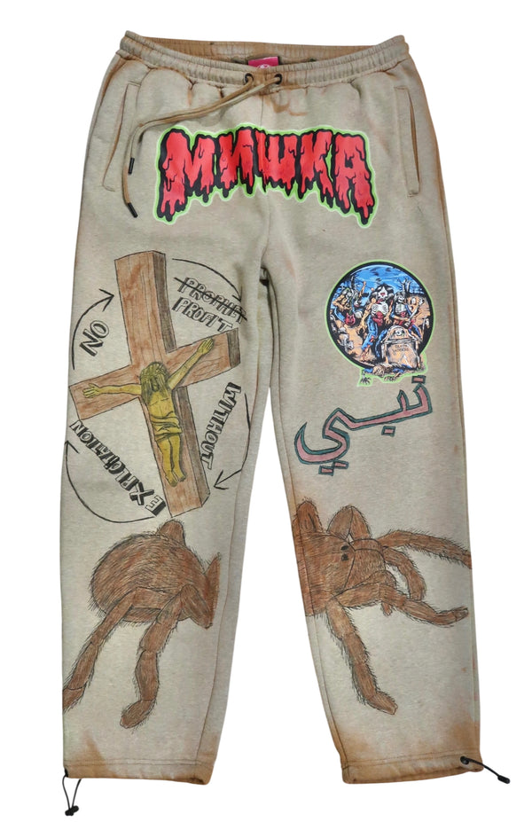 Mishka NYC 1/1 Hand-Drawn Custom Sweatpants by about3megawatts – 3