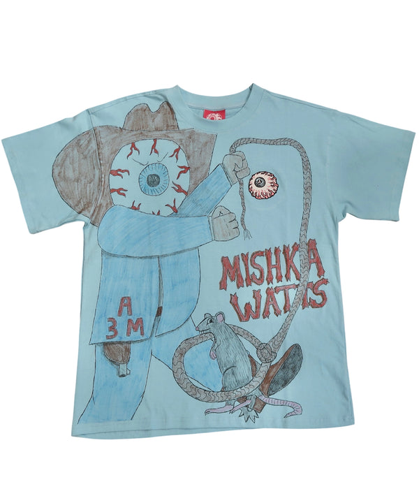 Mishka NYC 1/1 Hand-Drawn Custom T-Shirt by about3megawatts – 9