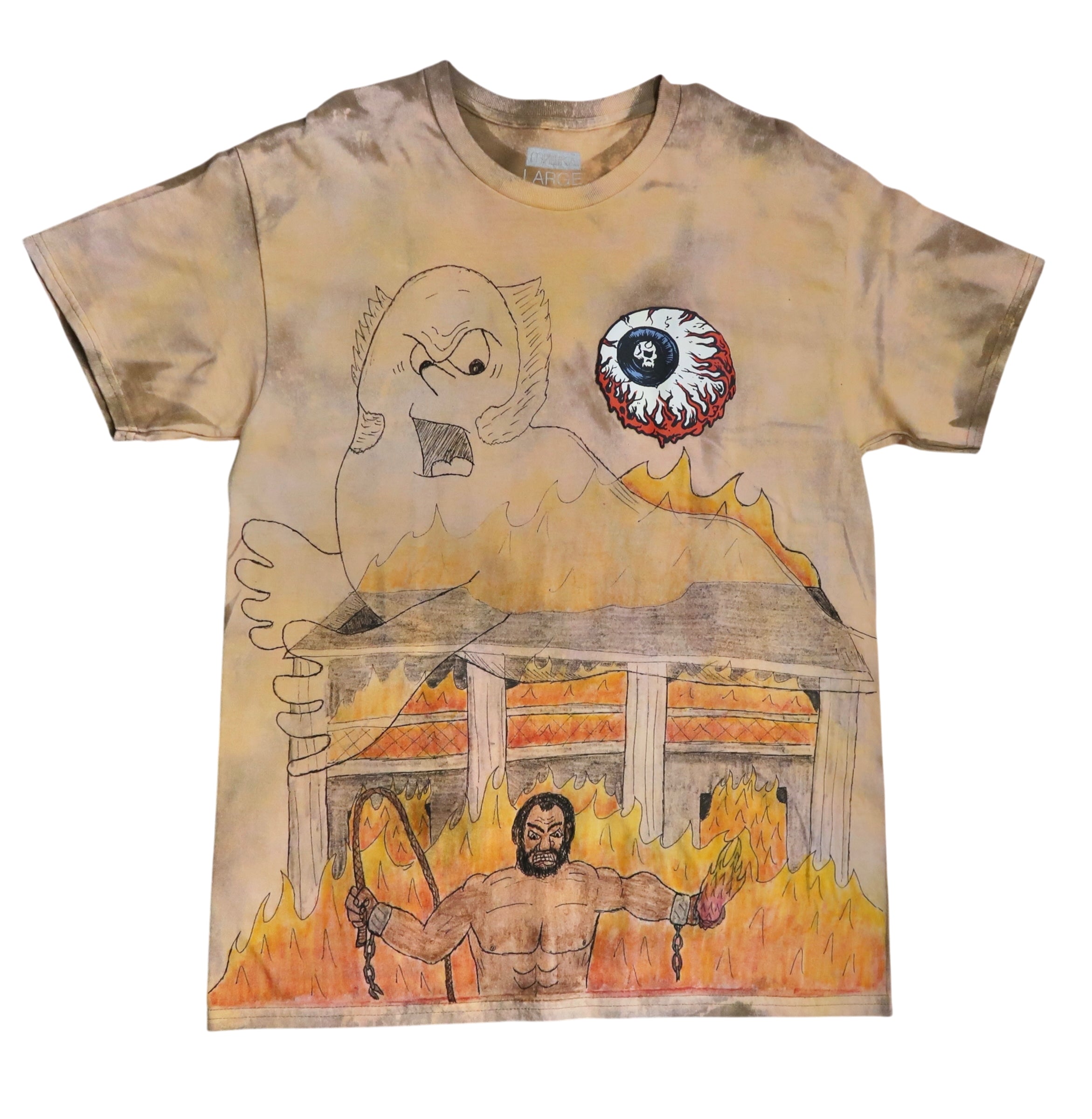 Mishka NYC 1/1 Hand-Drawn Custom T-Shirt by about3megawatts – 1