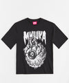 Mishka Graphic Print Heavy Weight Boxy Fit Short Sleeve Tee - Black