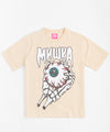 Mishka Graphic Print Heavy Weight Boxy Fit Short Sleeve Tee - Tan