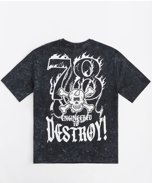 Mishka Destroy Embroidered Short Sleeve Tee - Black