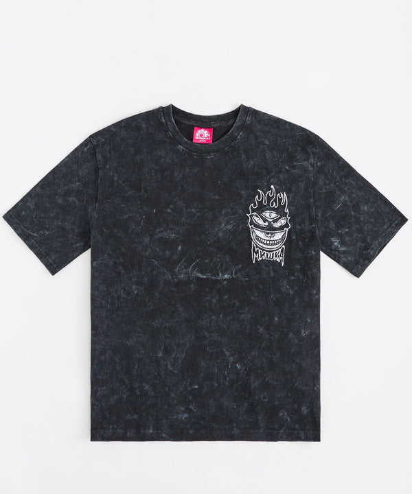 Mishka Destroy Embroidered Short Sleeve Tee - Black
