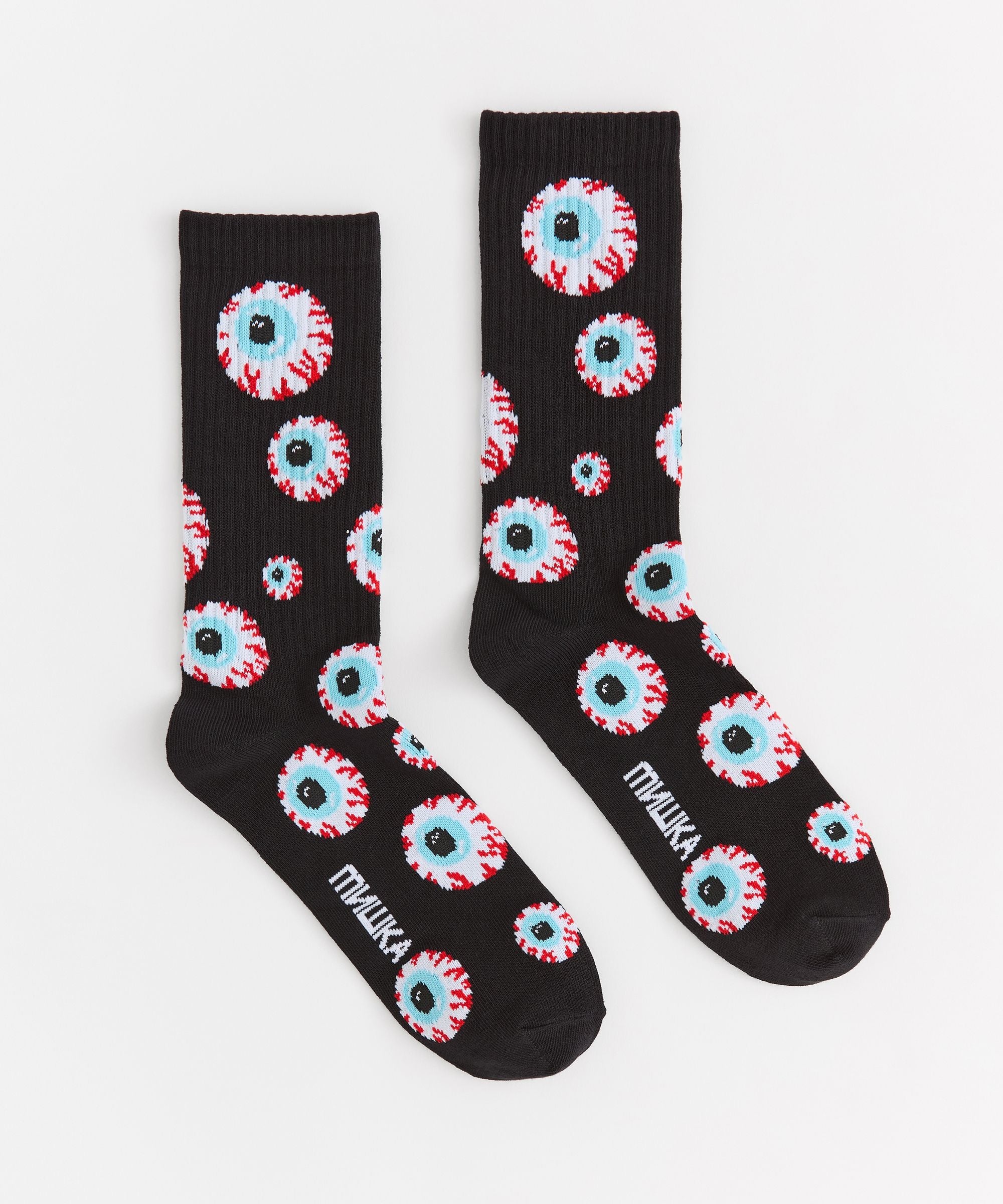 Mishka Knit Socks - Black