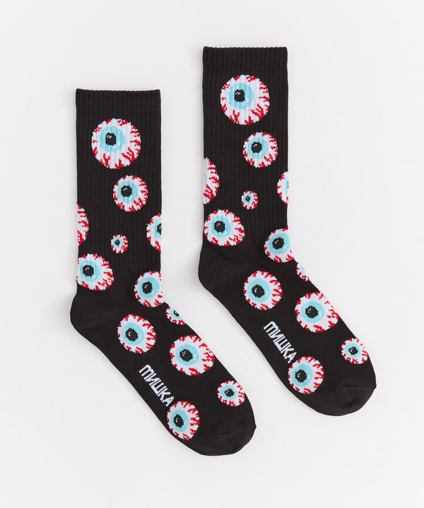 Mishka Knit Socks - Black