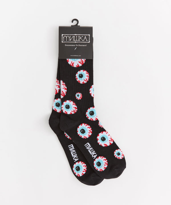 Mishka Knit Socks - Black