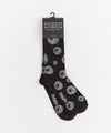 Mishka Knit Socks - Black and Grey