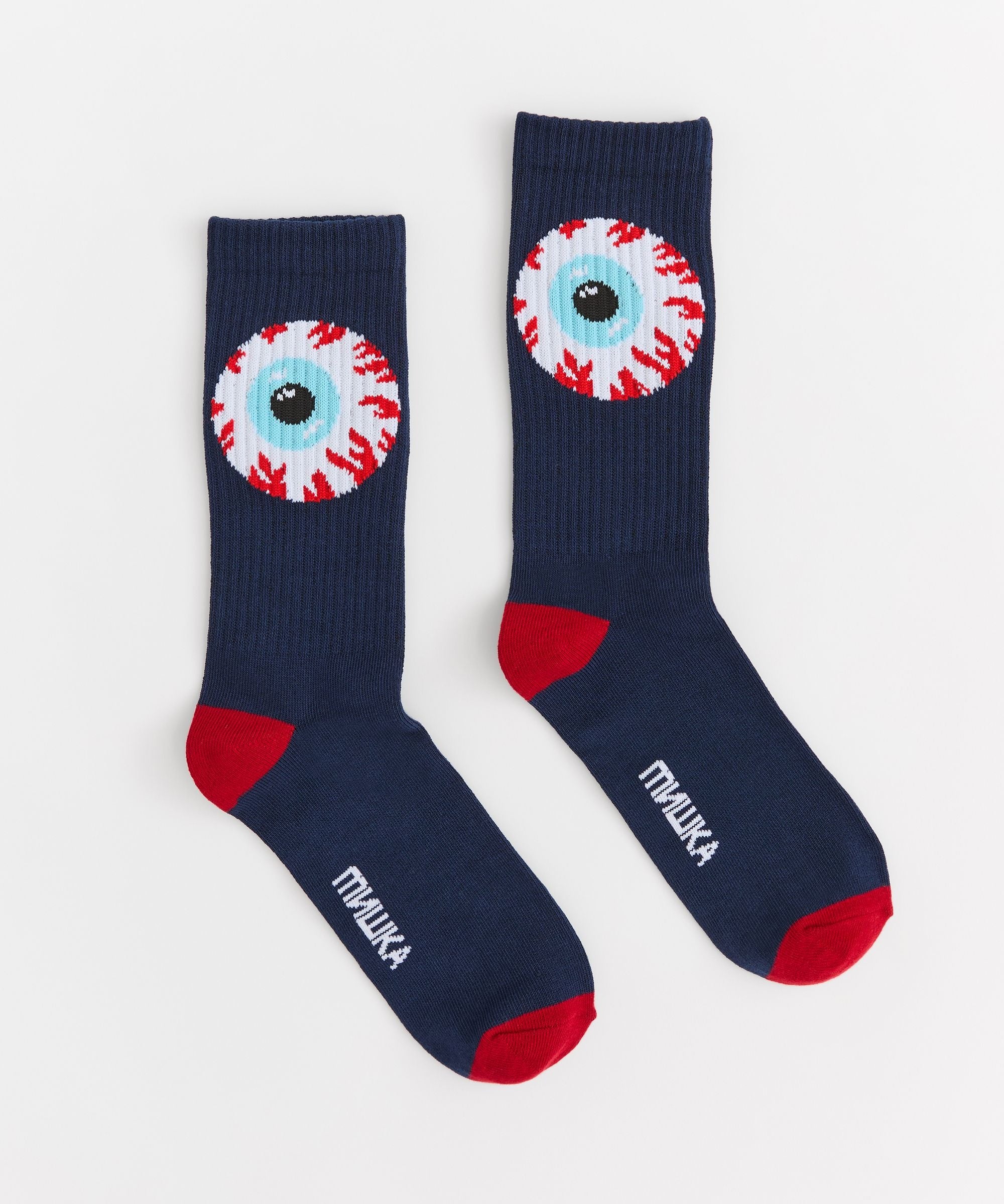Mishka Logo Socks - Black and Red