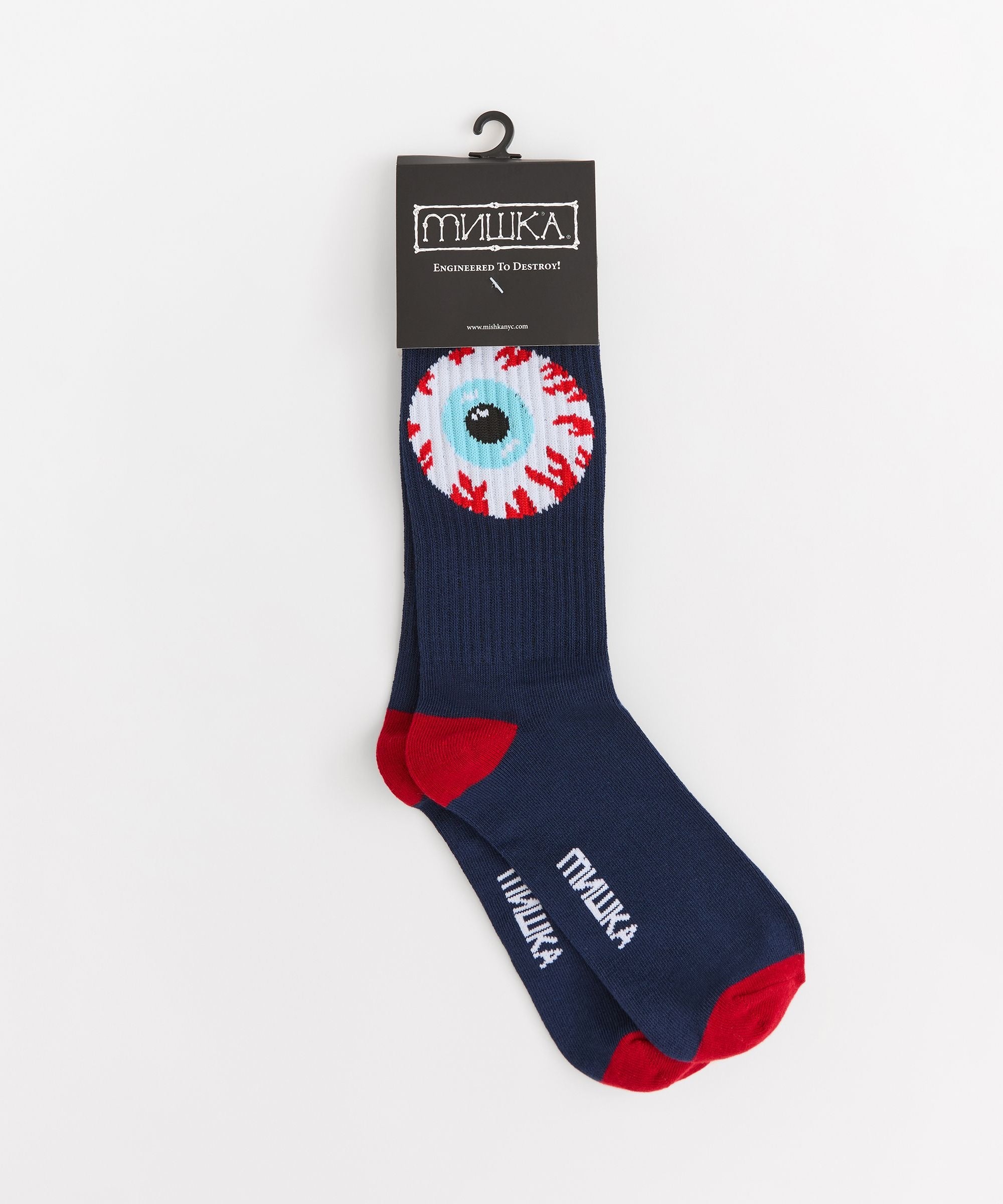 Mishka Logo Socks - Black and Red