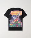 Mishka Front Graphic Print Tee - Black