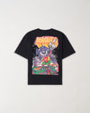 Kids Back Print Short Sleeve Tee - Black