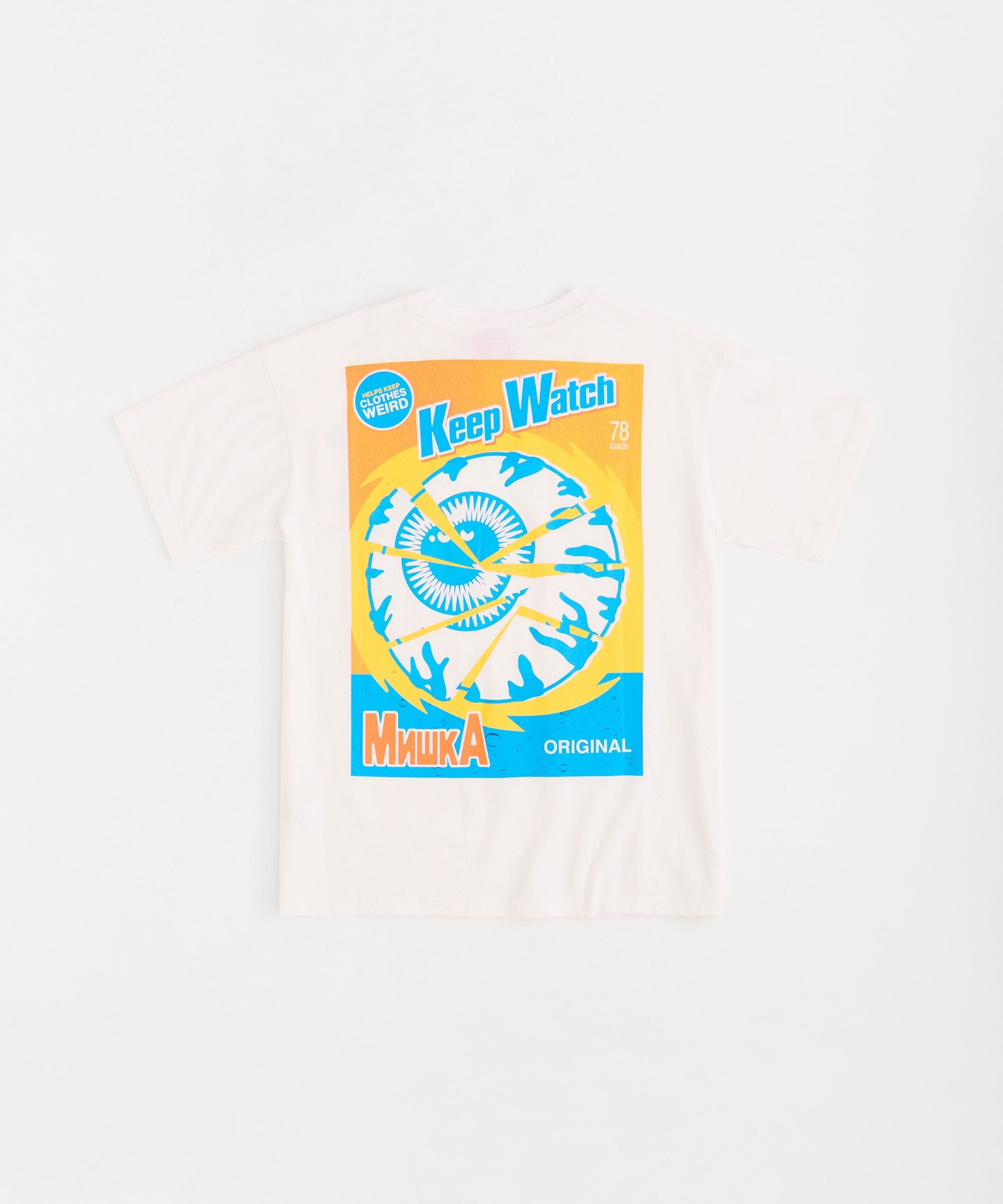 Kids Large Back Print Short Sleeve Tee - White