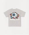 Kids Back Print Short Sleeve Tee - Grey