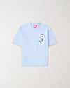 Kids Back Print Short Sleeve Tee - Light Blue