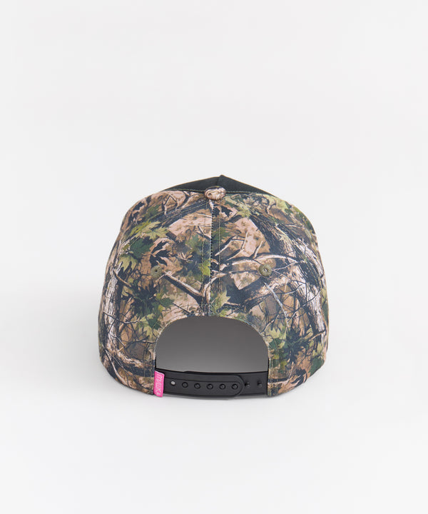Mishka Keep Watch Camo Embroidered Cap - Olive Green