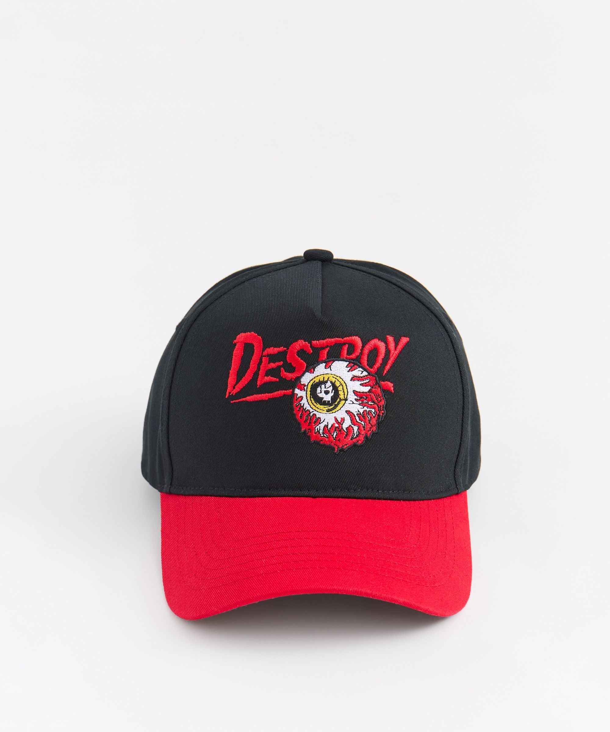 Mishka Embroidered Destroy Cap - Black
