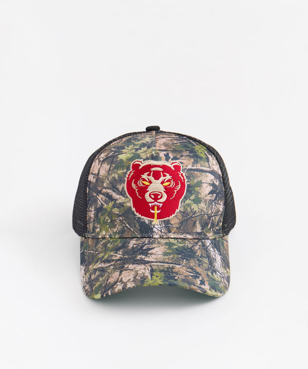 Mishka Camo Death Adder Embroidered Cap - Olive Green