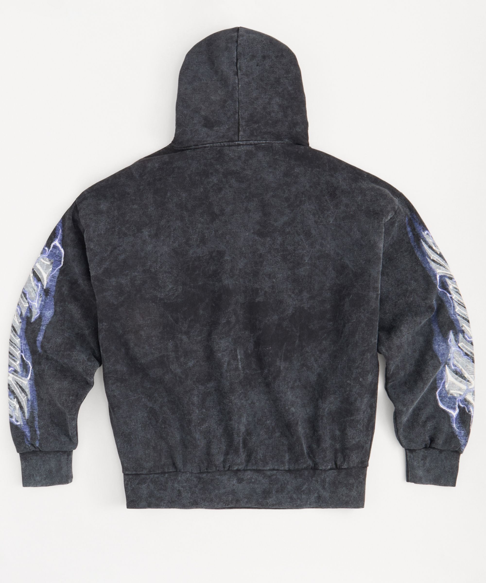 Mishka Washed Graphic Hoodie - Black