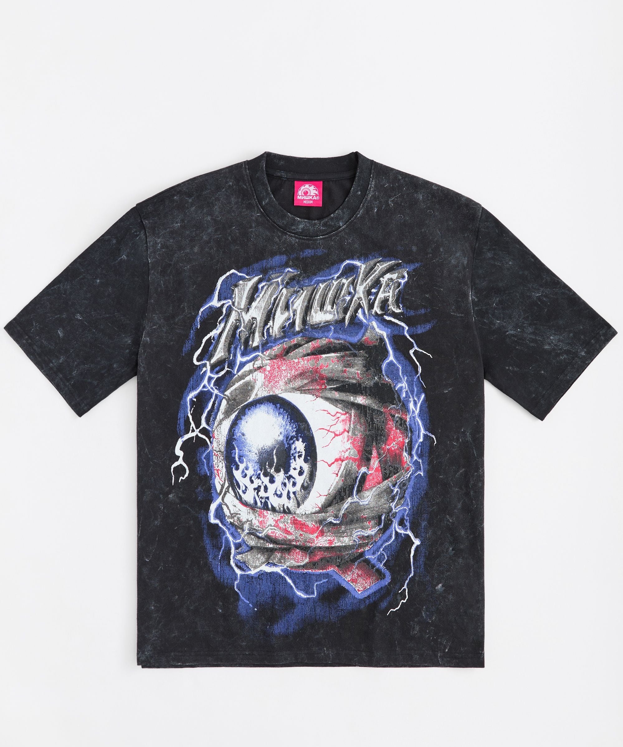 Mishka Eye Washed Graphic Short Sleeve Tee - Black