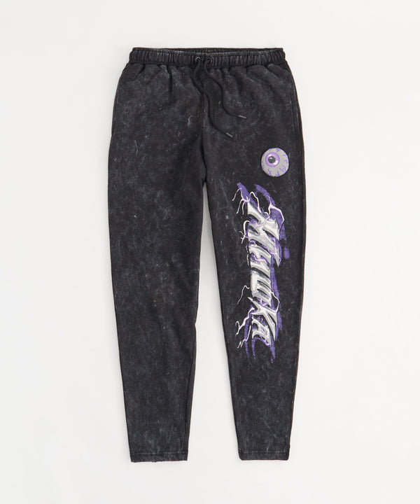 Mishka Washed Graphic Pants - Black