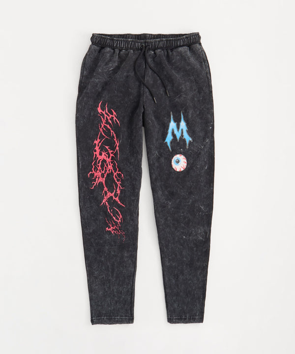 Mishka Eye Washed Graphic Pants - Black