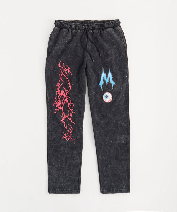 Mishka Eye Washed Graphic Sweats - Black