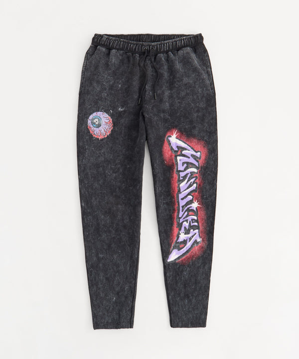 Mishka Graphic Washed Pants - Black