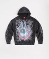 Washed Graphic Hoodie - Black