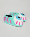 Keep Watch Eyeball Slippers - Aqua