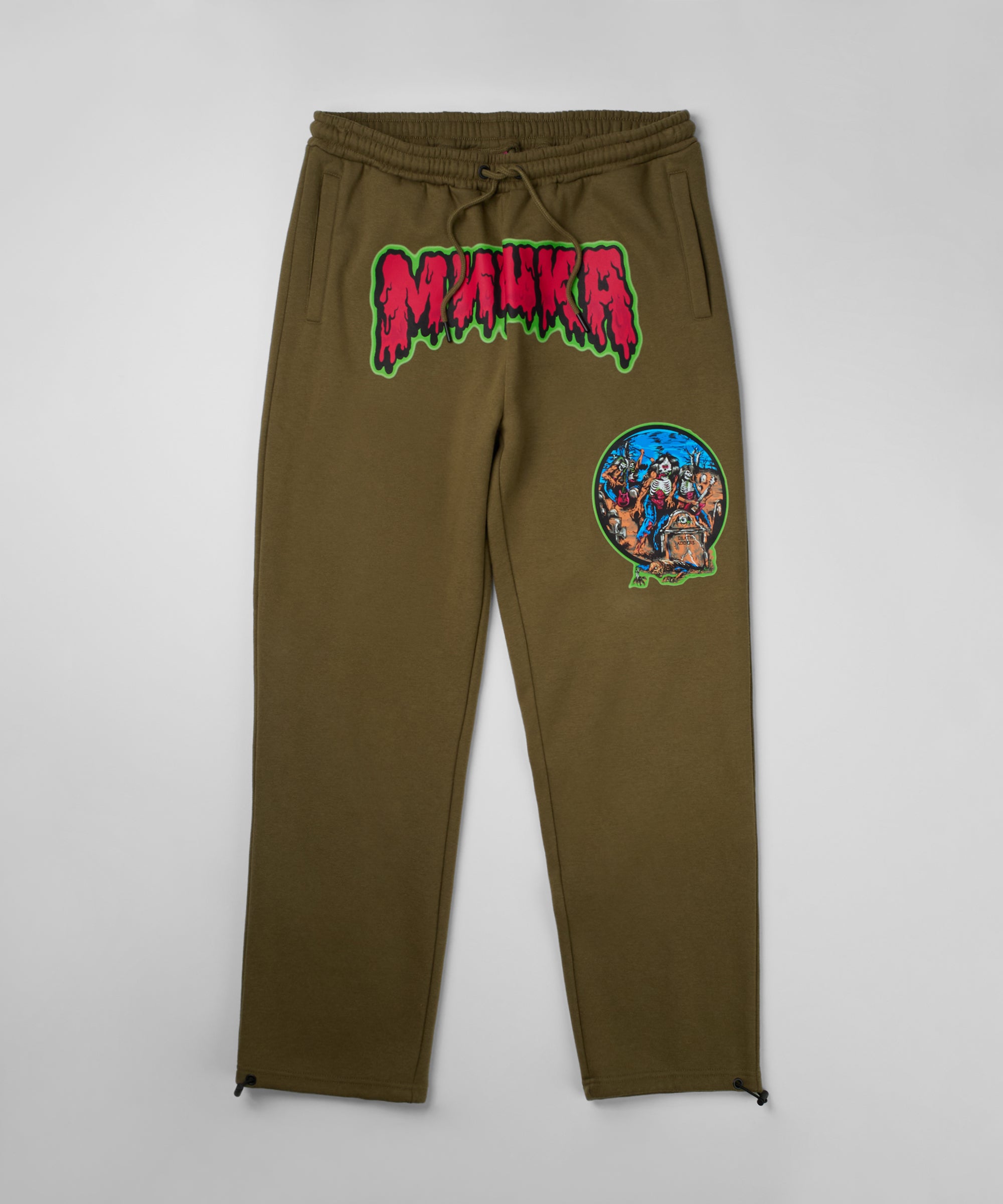 Band Sweatpants - Olive green