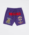 Destruction Fleece Shorts - Purple