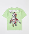 Foreign Cyco Short Sleeve Back Print Tee -  Light Green