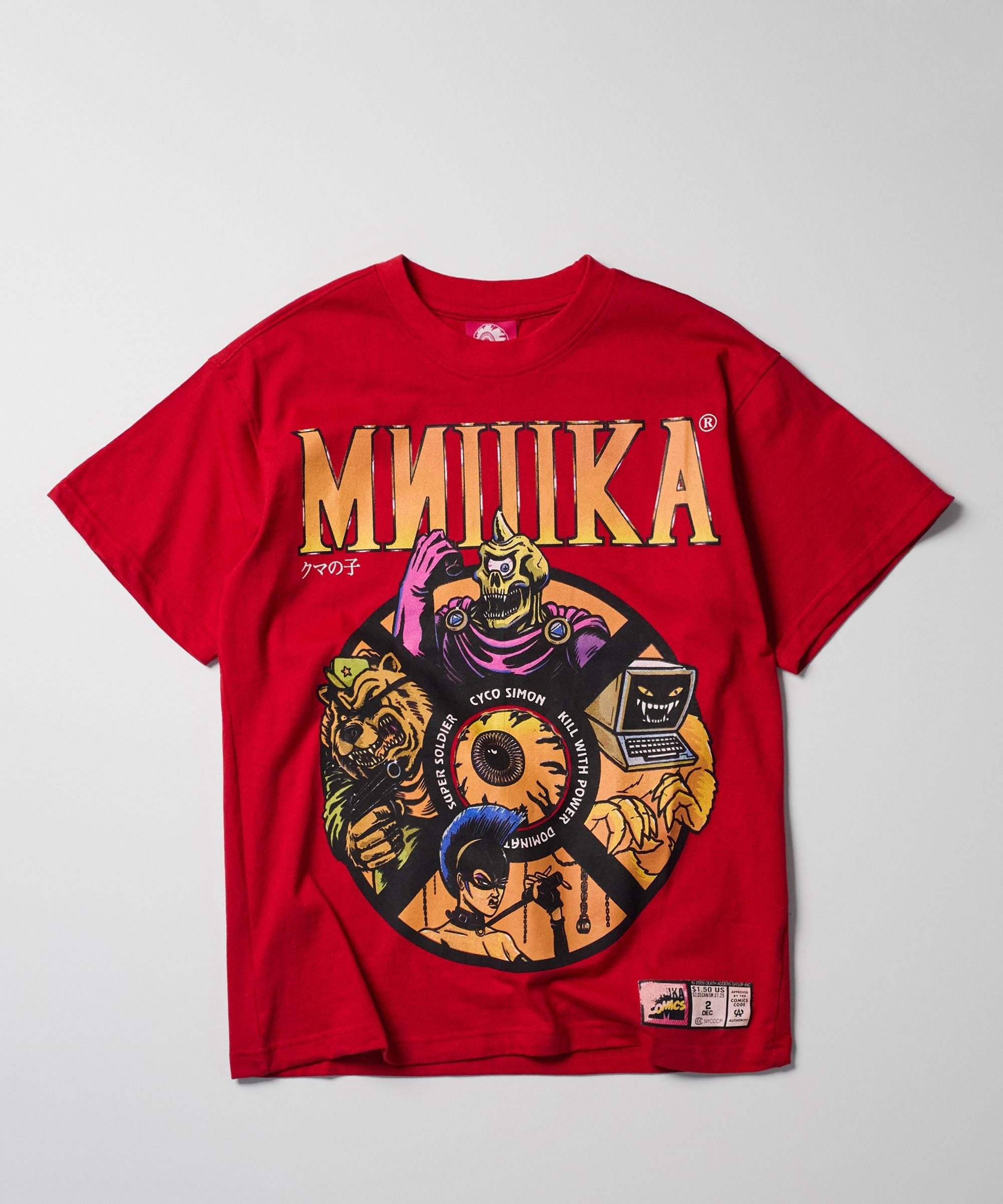 Mishka Characters Short Sleeve Tee - Red