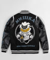 Troublemaker Varsity Jacket - Black