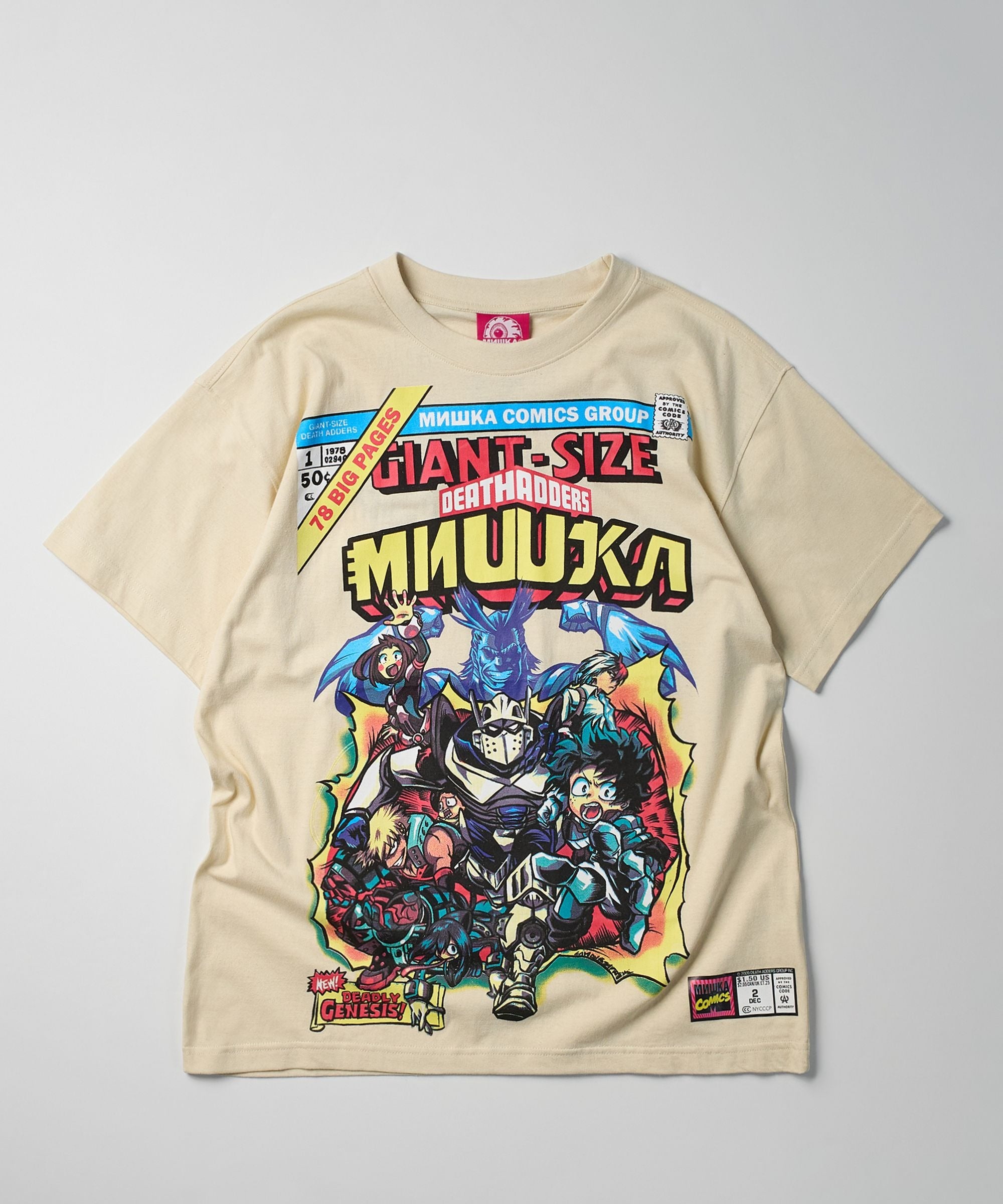 Comics Short Sleeve Tee - Beige