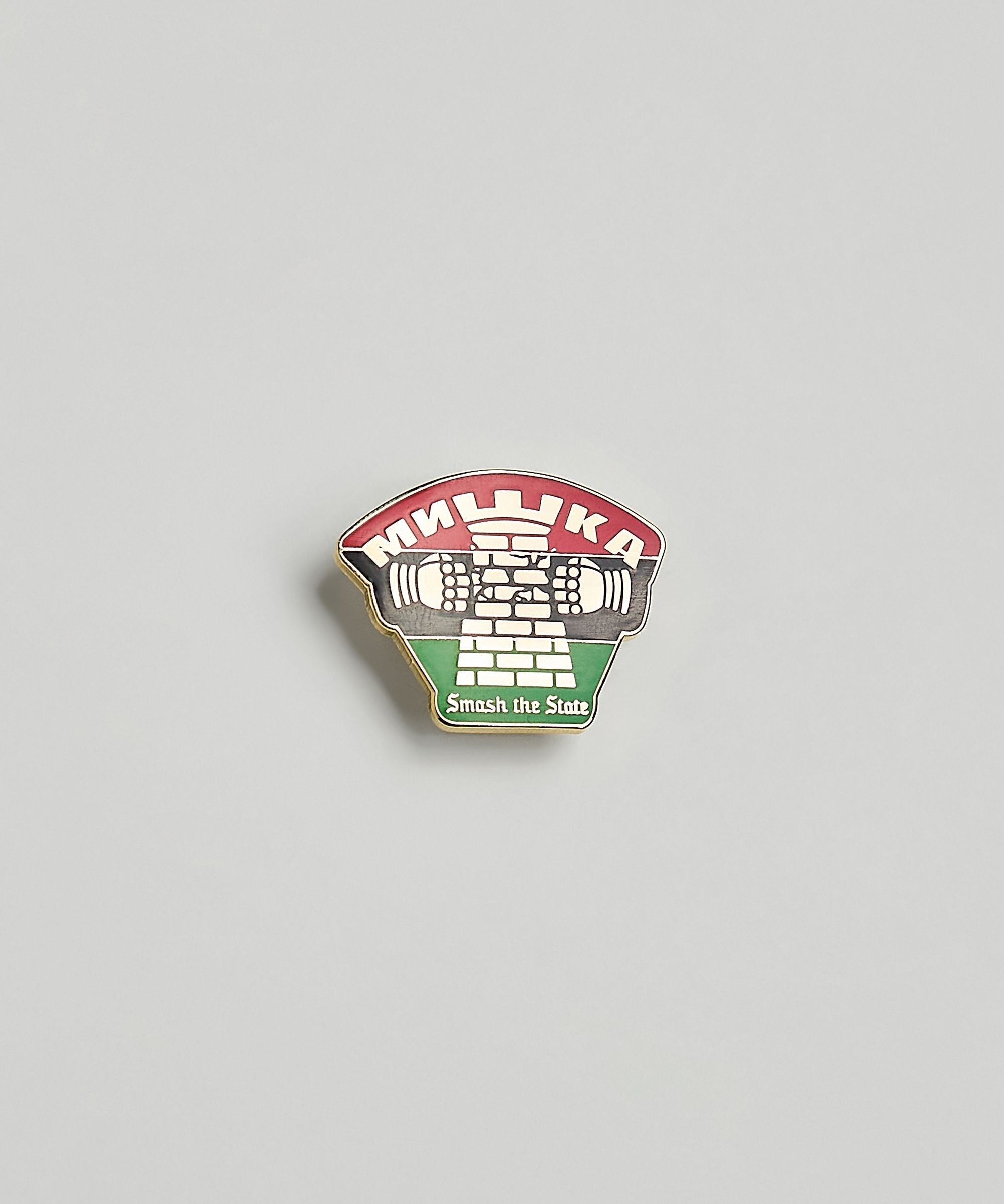 Smash The State Enamel Pin