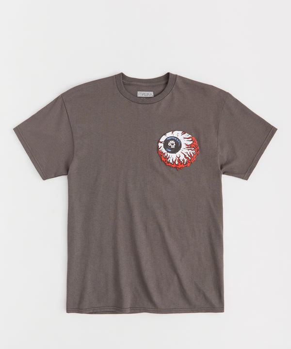 Lamour Keep Watch Crest Short Sleeve Tee - Charcoal