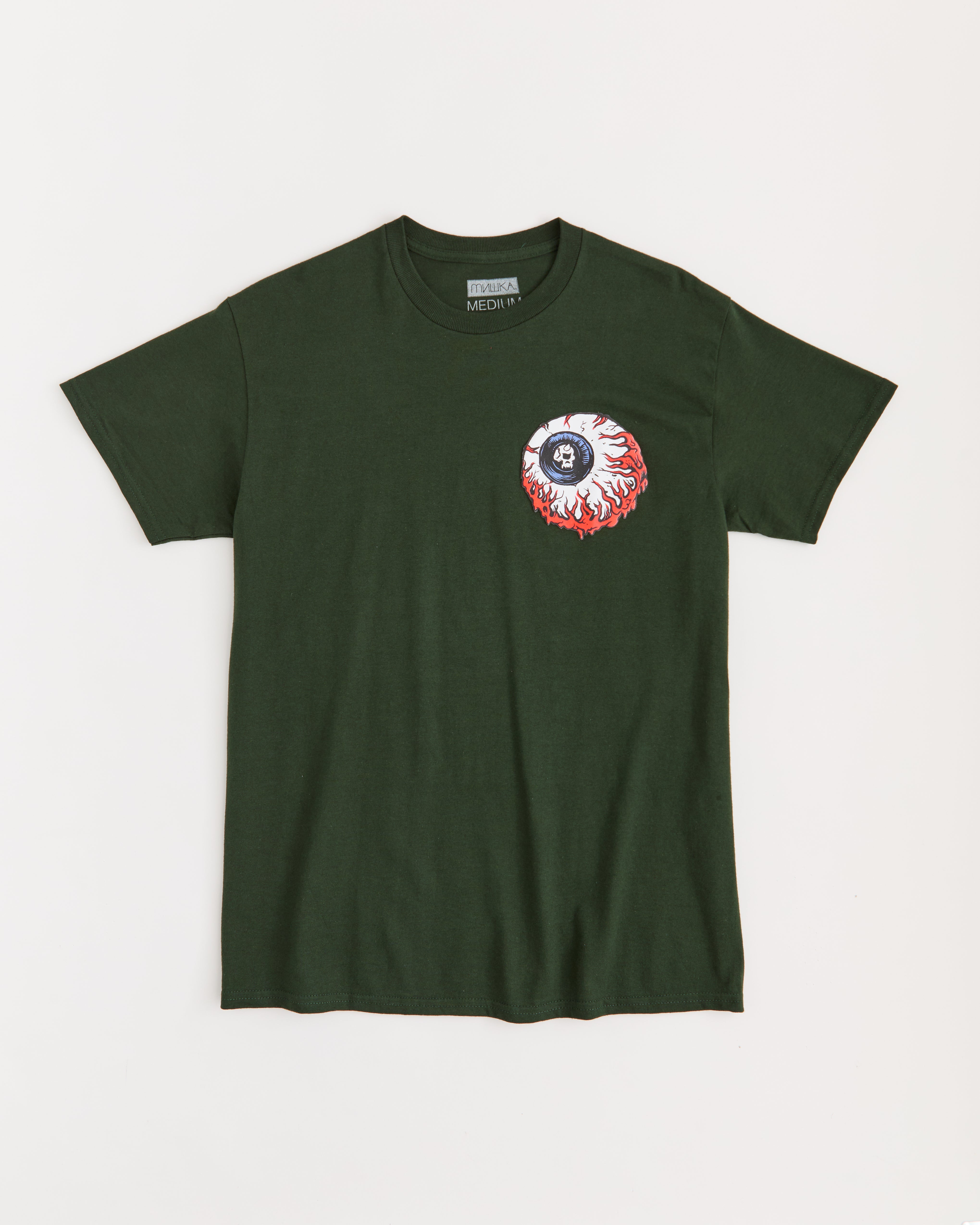 Lamour Keep Watch Crest Short Sleeve Tee - Olive Green