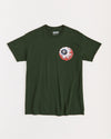 Lamour Keep Watch Crest Short Sleeve Tee - Olive Green