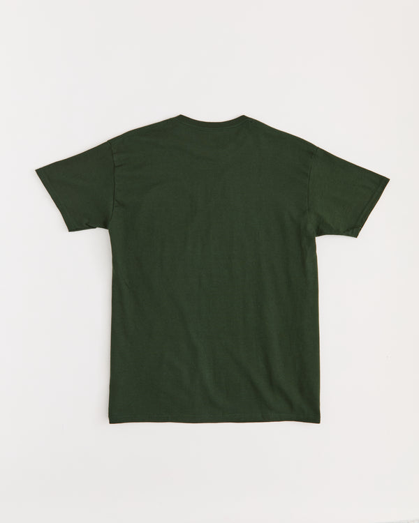 Lamour Keep Watch Crest Short Sleeve Tee - Olive Green
